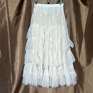 SooLinen Cute Apricot Skirt